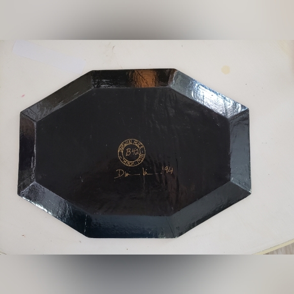 Vintage Durwin Rice Decoupage Plate, pre-owned - Picture 2 of 7